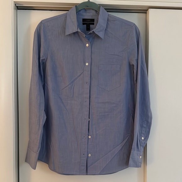 J. Crew Blue Shirt - Picture 2 of 3